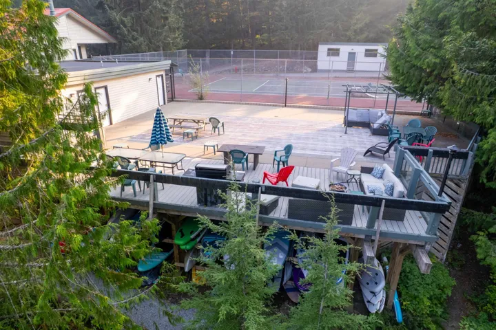 clubhouse and deck