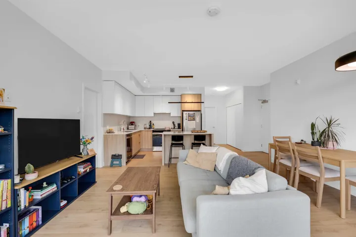 Living room featuring light wood finished floors
