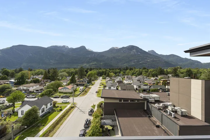 Mountain view featuring nearby suburban area