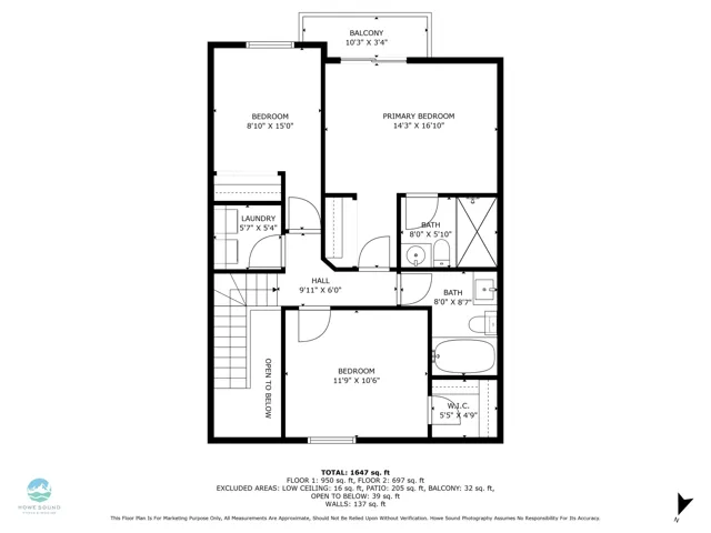 Office space with light wood finished floors and ceiling fan