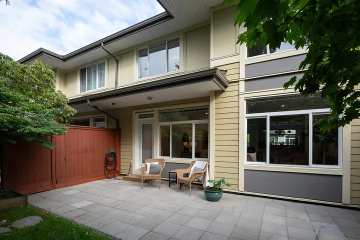 Back of house with a patio
