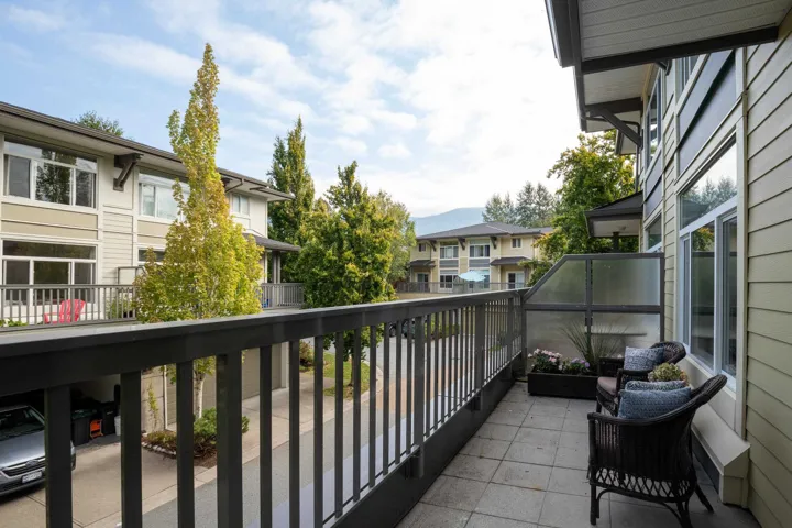 Balcony featuring a residential view