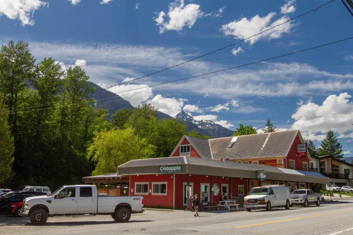 View of property featuring a mountain view