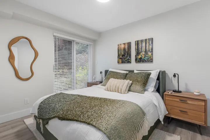 Bedroom featuring wood finished floors