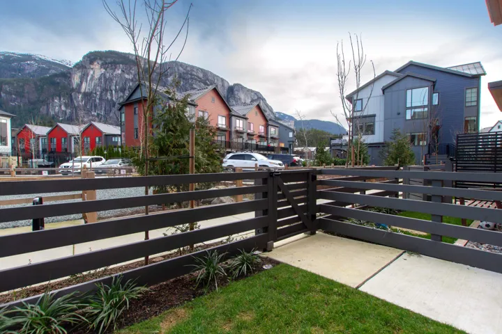 Exterior space with a mountain view and a residential view