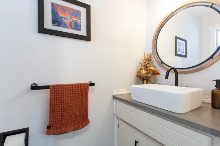 Bathroom featuring vanity