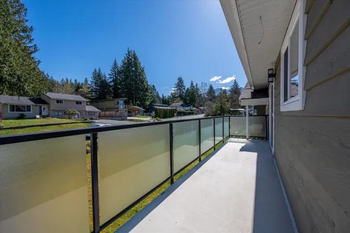 Balcony featuring a residential view