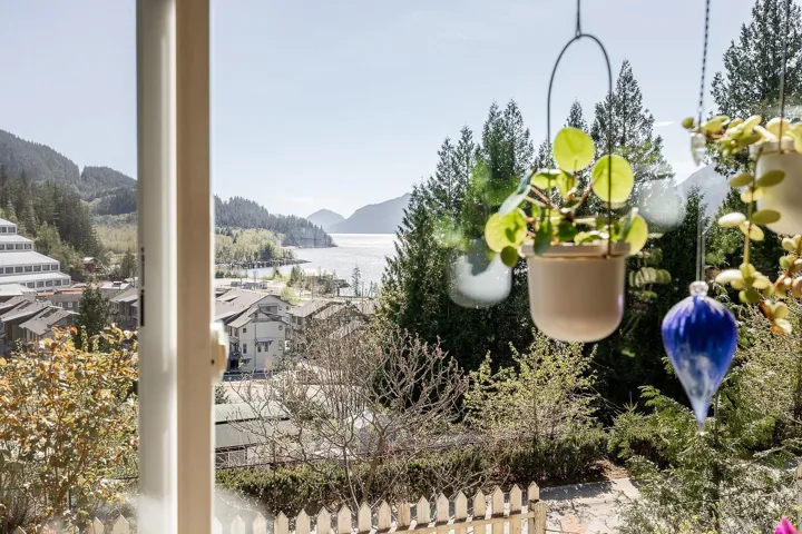 Details with a water and mountain view