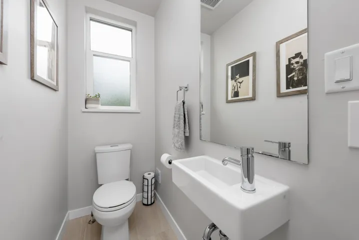 Bathroom with toilet and a sink