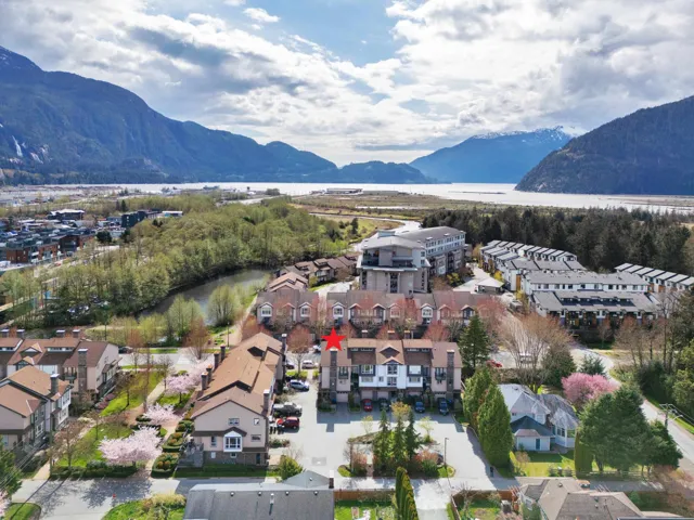 Bird's eye view featuring a mountain view