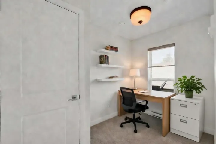 Bedroom virtually staged