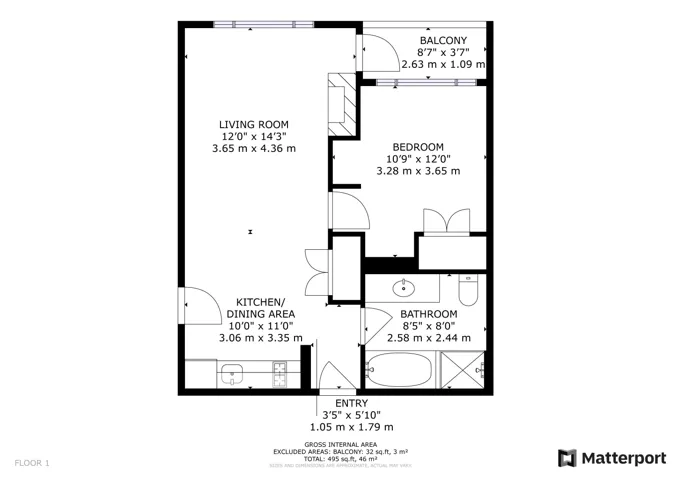 View of floor plan / room layout