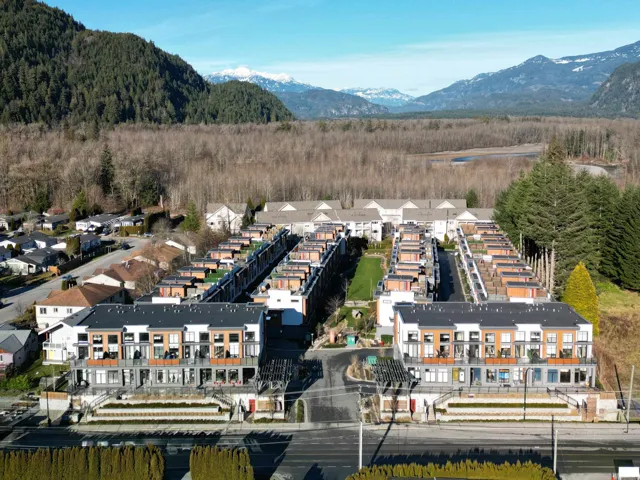 Bird's eye view featuring a mountain view