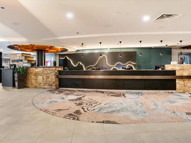 Reception area featuring visible vents