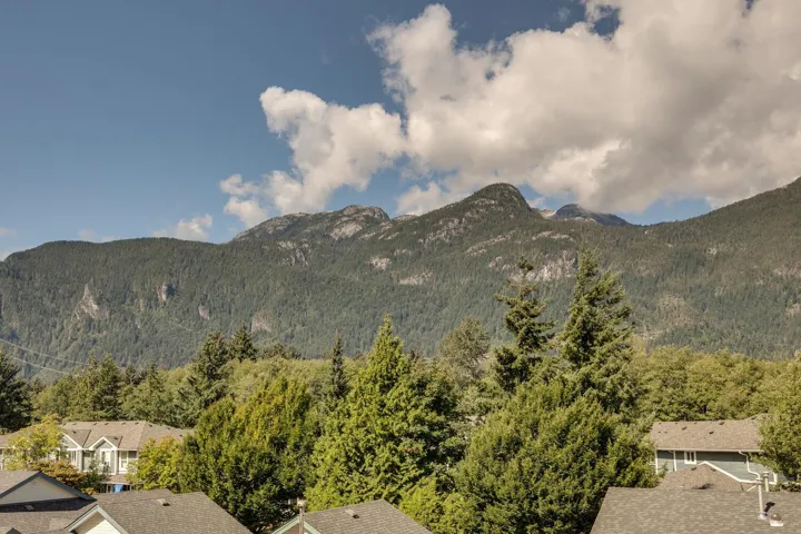 View of mountain backdrop from every window.