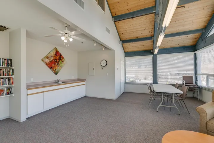 Top floor common solarium reading/ games room.