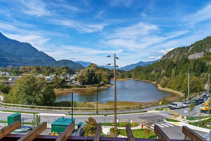 Expansive natural scenery with a prominent body of water