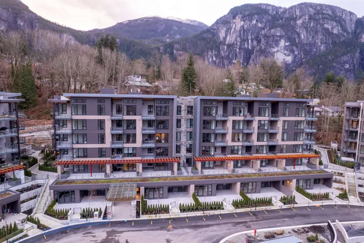 View of apartment building / complex with a mountain view