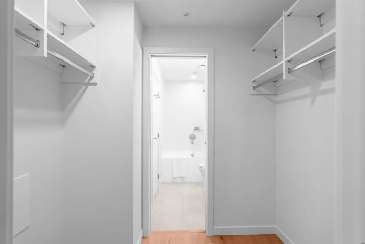Spacious closet featuring light wood finished floors