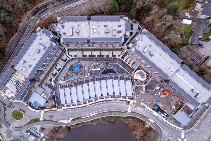 Aerial view of property's location