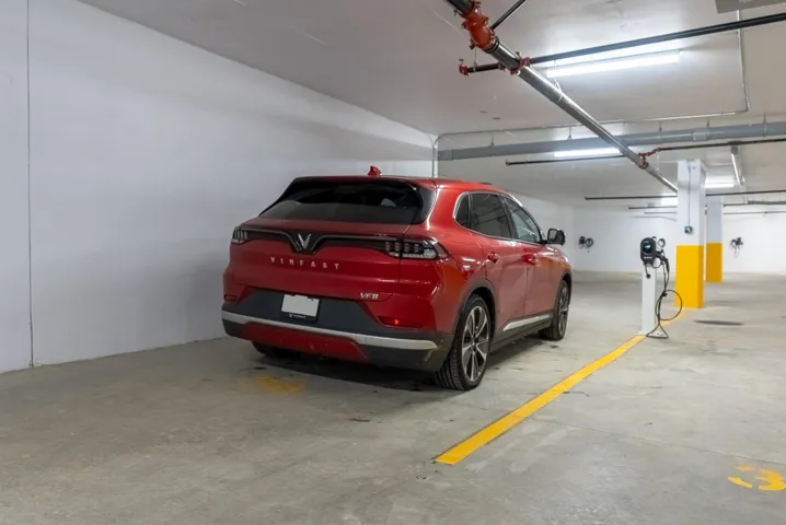 View of parking deck