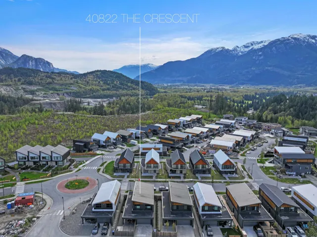 Birds eye view of property featuring a mountain view and a residential view