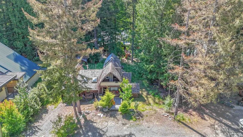 A-frame style residence featuring a wood shake roof and integrated skylights