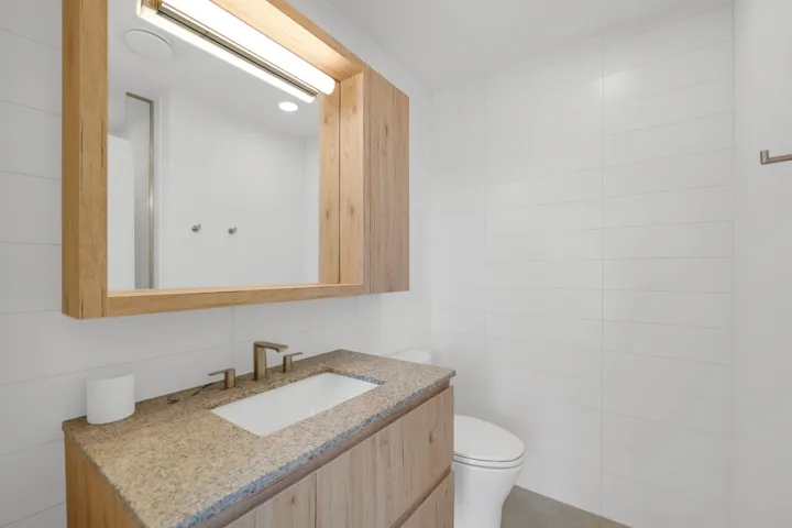 Bathroom featuring a stall shower