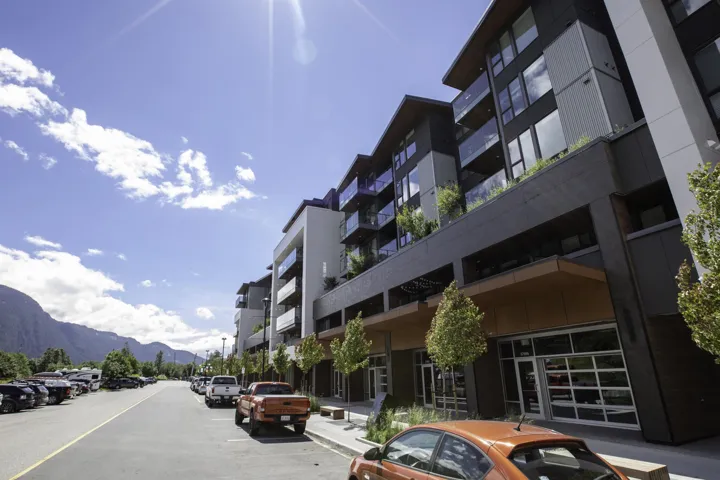 View of property with a mountain view