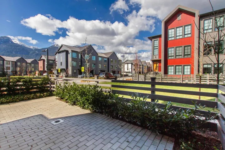 Surrounding community with a mountain view, fence, and a residential view