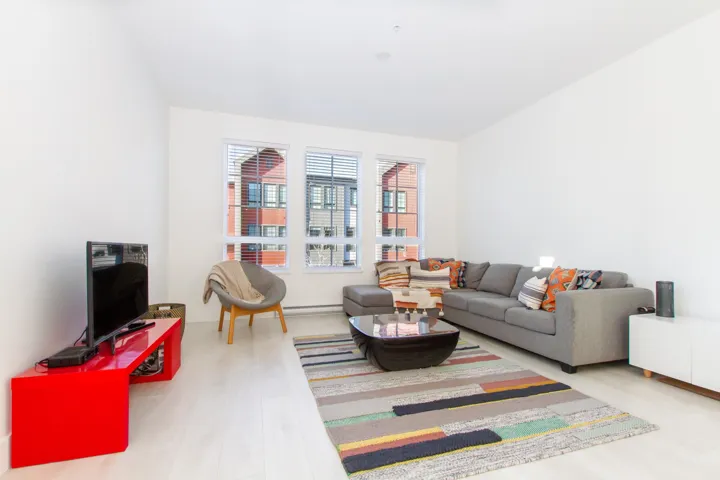 Living room featuring wood finished floors