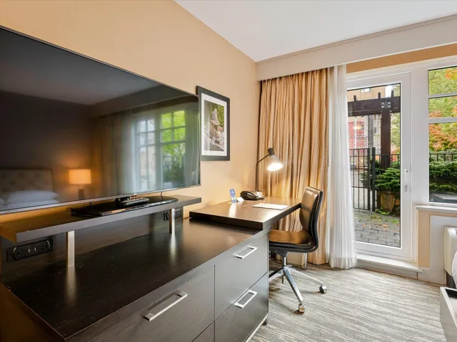 Office area featuring plenty of natural light