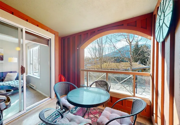 Balcony with baseboard heating