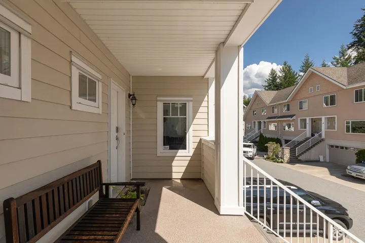 Front door facing the street