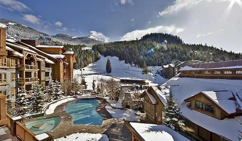 Water view with a mountain backdrop
