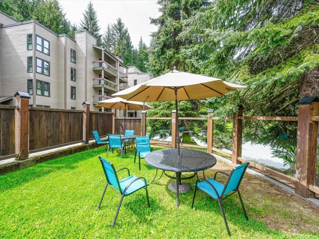 View of fenced backyard
