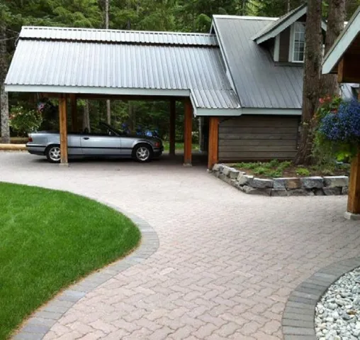 View of parking with driveway