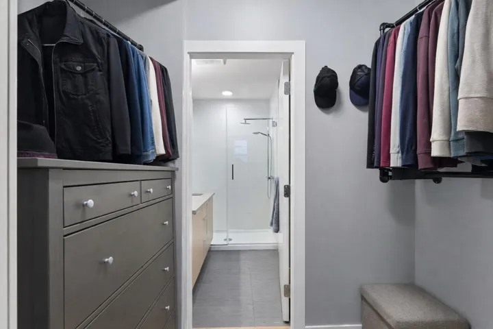 View of spacious closet