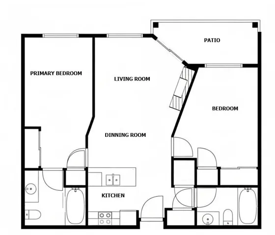 View of room layout