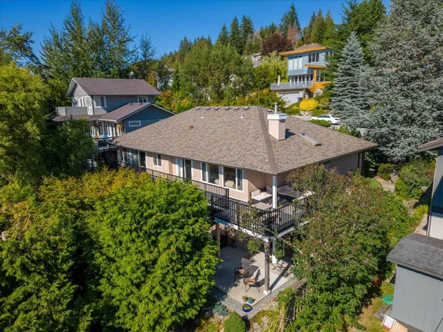 Birds eye view of property