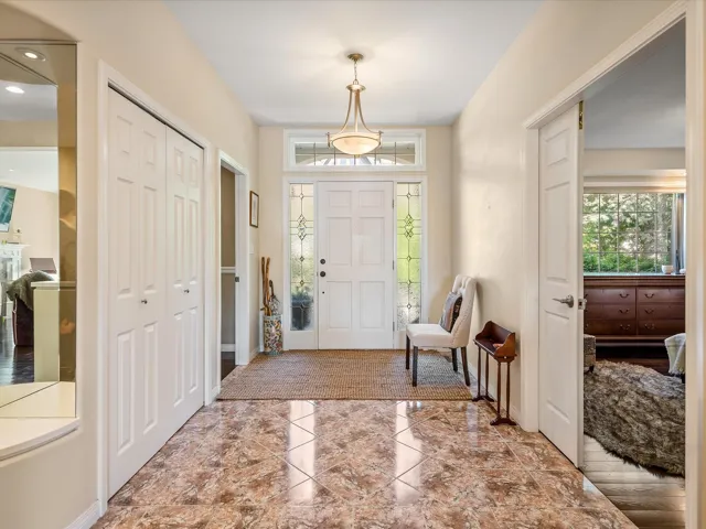Entryway with baseboards