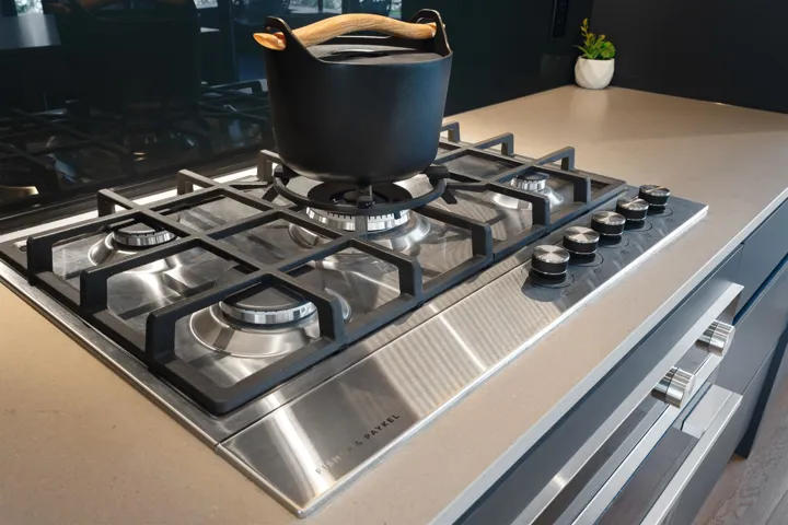 Room details featuring stainless steel gas cooktop