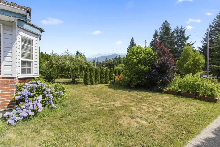 Expansive lawn featuring mature trees and established plantings