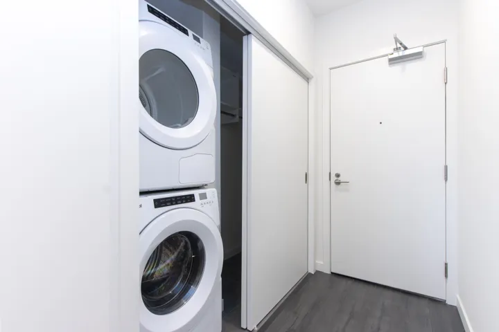Laundry and coat closet