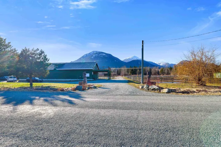 View of street with a mountain view