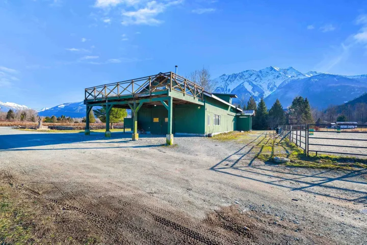 View of building exterior with a mountain view