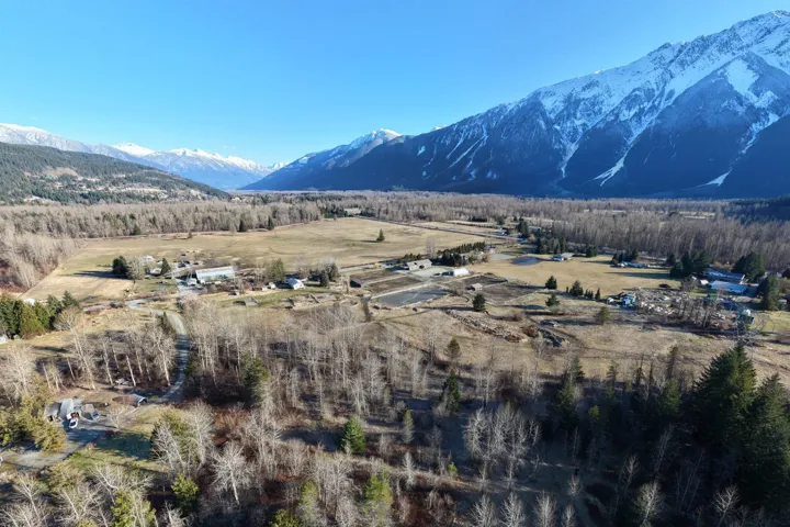 View of mountain background with rural landscape