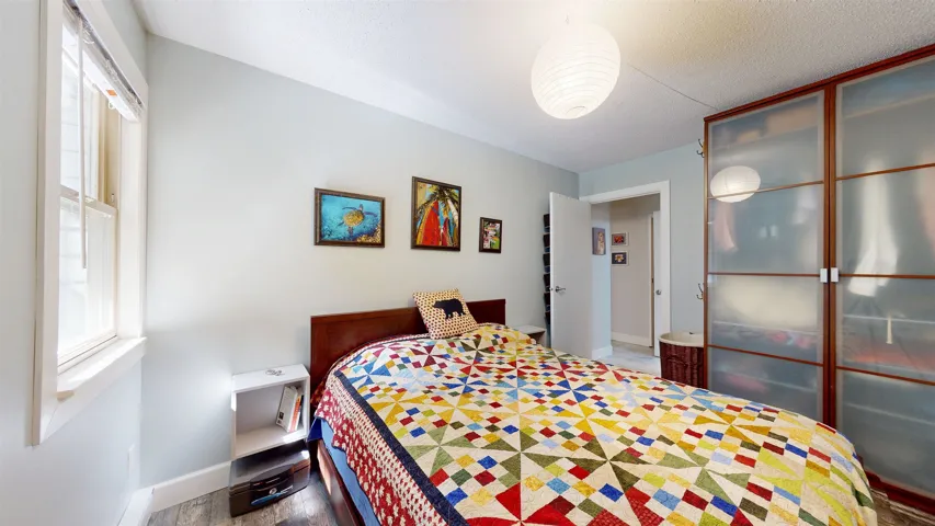 Bedroom with baseboards