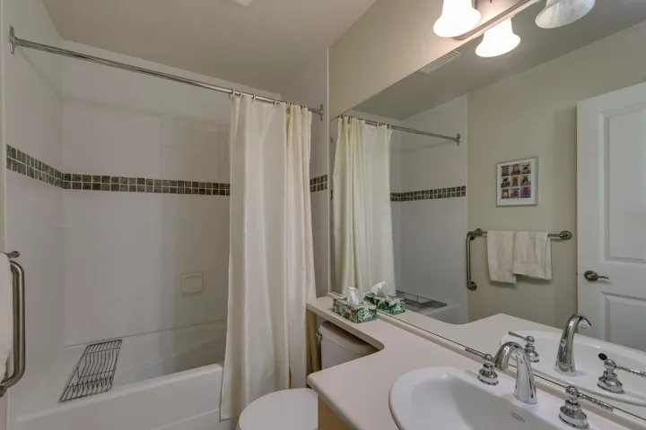 Bathroom featuring shower / bathtub combination