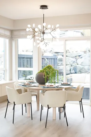 Dining room featuring light wood-type flooring